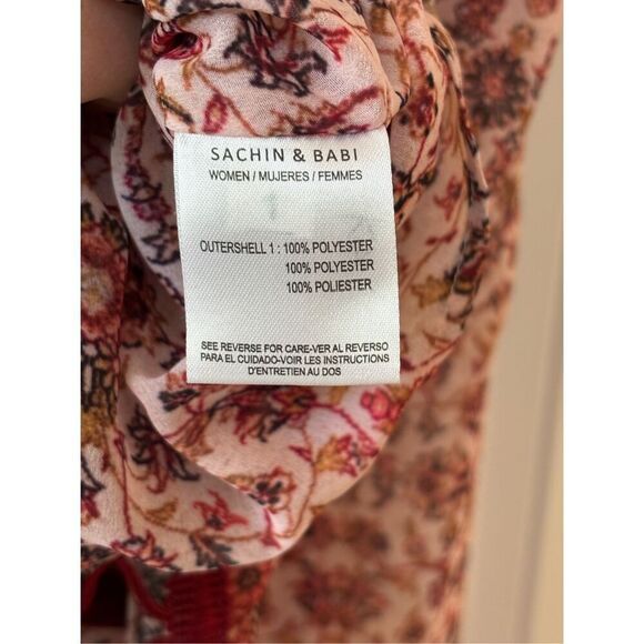 NWOT Sachin & Babi Tasseled Floral Maxi Dress, $465 XS - Picture 9 of 12